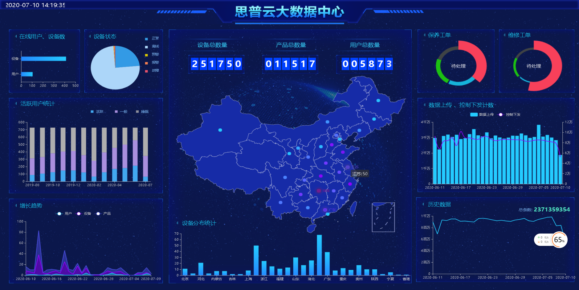 思普雲工(gong)業物(wù)聯(lian)網平檯(tai)